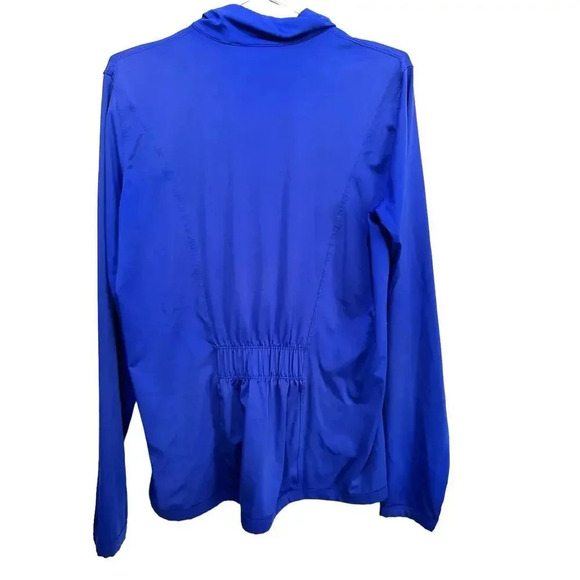 Nike Dri Fit Jacket Women's Size large Full Zip Activewear Running Blue purple - Picture 5 of 5